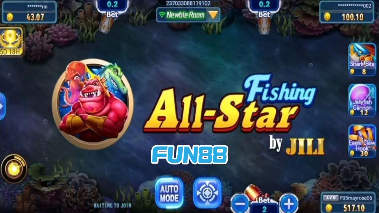 Cách chơi bắn cá All-Star Fishing